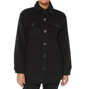 New Black Wool Coat / Size XL
